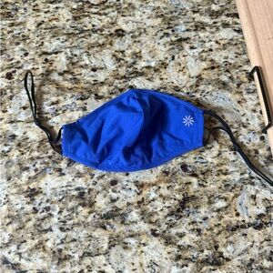 Blue Face Mask with Starburst Design